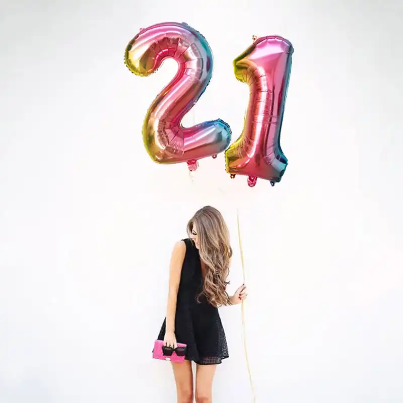 16/32inch Number Aluminum Foil Balloons Rose Gold Silver Digit Figure Balloon Child Adult Birthday Wedding Decor Party Supplies 16/32inch Number Aluminum Foil Balloons Rose Gold Silver Digit Figure Balloon Child Adult Birthday Wedding Decor Party Supplies