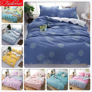 

New Fashion 3/4 pcs Bedding Set Adult Kids Child Soft Cotton Bed Linen Single Full Queen King Size Bedspreads Bedcltohes 220x240