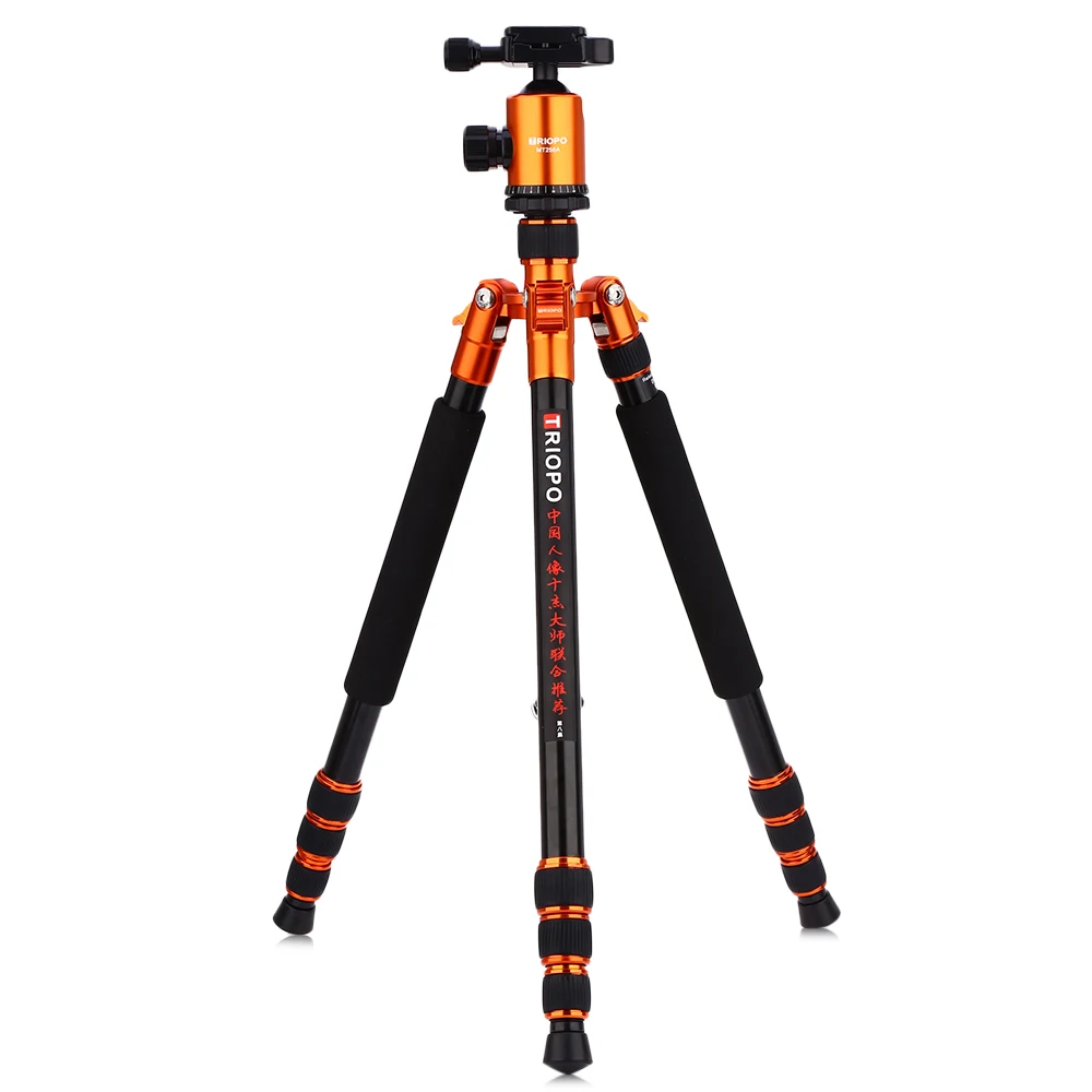 TRIOPO MT258A Aluminum Alloy Camera Video Tripod Monopod with Quick Release Plate For Canon Nikon Sony TRIOPO MT258A Aluminum Alloy Camera Video Tripod Monopod with Quick Release Plate For Canon Nikon Sony