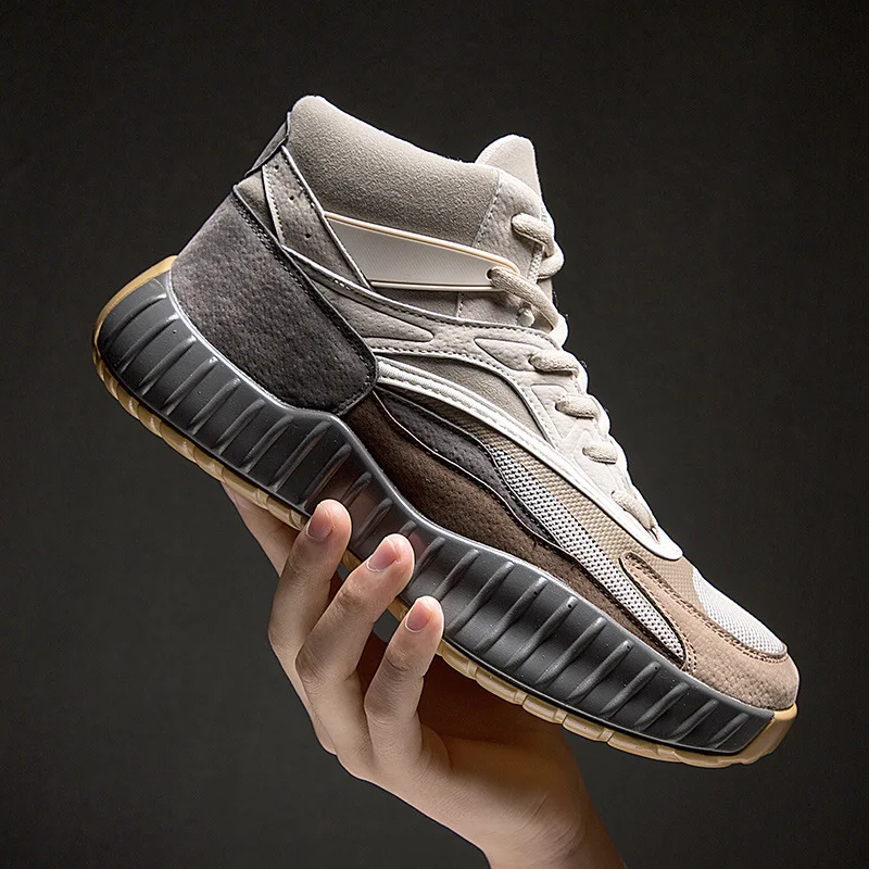 

Sneakers Men Breathable Mesh Tenis Masculino Adulto Basket Homme Kanye West Shoes High Top Surround Shoes Casual sneakers