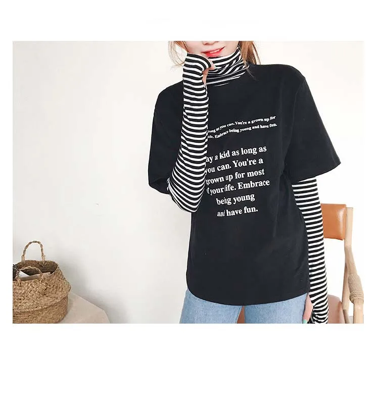 t shirt T1801 black-2