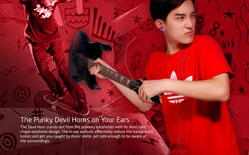 emie earphones in ear mic devil horn grank (8)