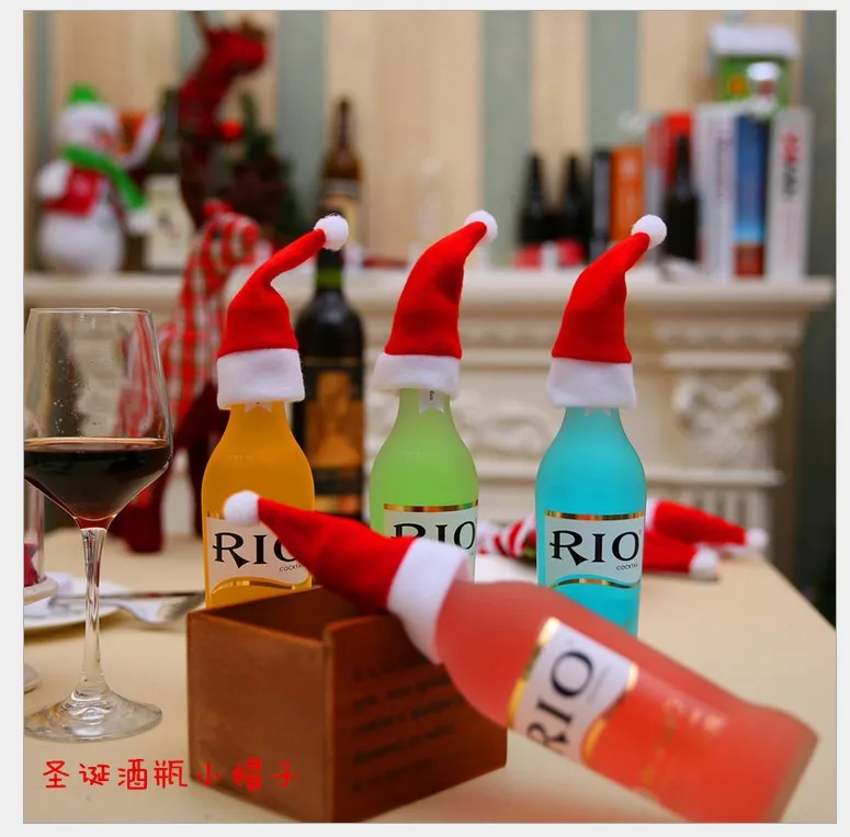 Navidad рождественское Рождество декоративная посуда нож, вилка, набор Рождественская шляпа инструмент для хранения рождественские украшения для дома