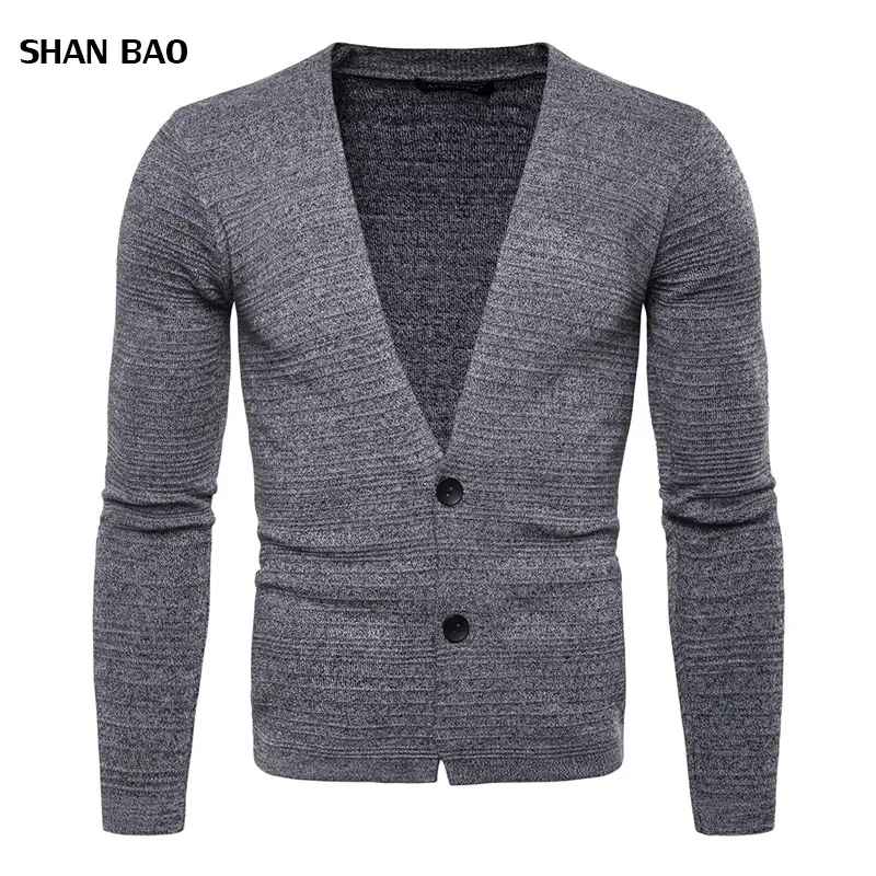 Sweater Men 2018 Brand Concise V-Neck Sweater Coat Cardigan Male Solid Color Slim Mens Cardigan Sweater Coat Man Cardigan Men