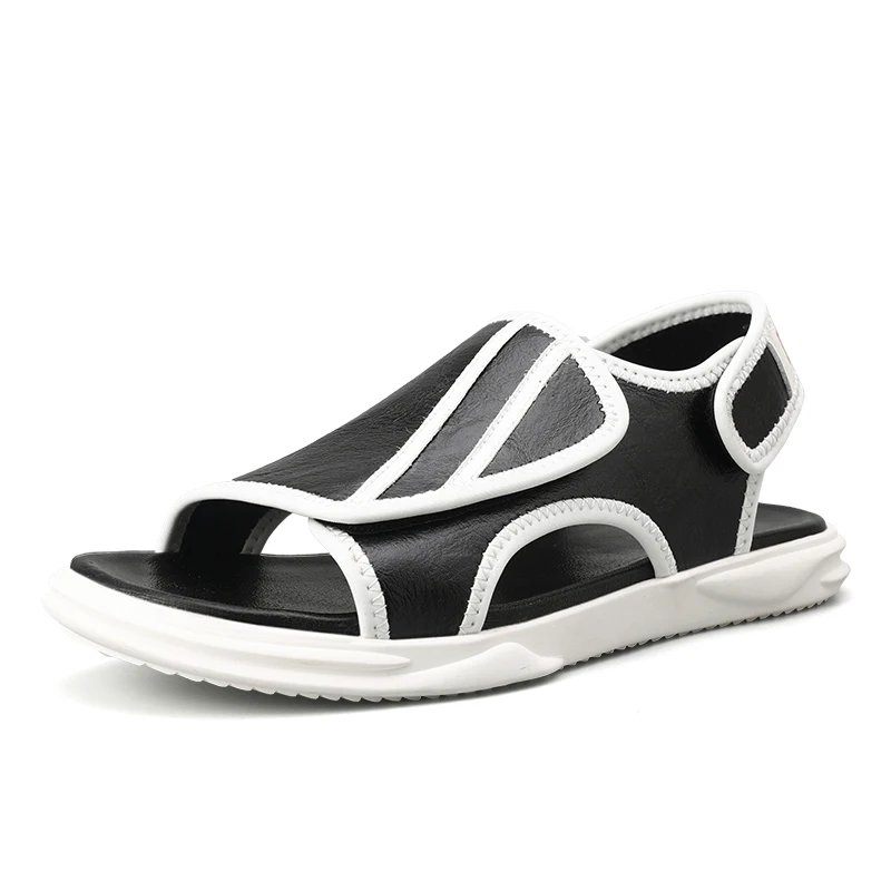 

New Summer Men Sandals Comfort Men Shoes Beach Shoes Quality Leather Men Casual Shoes Male Shoes Adult Footwear Men Sandals C4