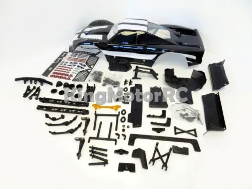 

King Motor 5B 2 5T Truck Conversion & Body Fits HPI Baja 5B SS 2.0 Rovan Black