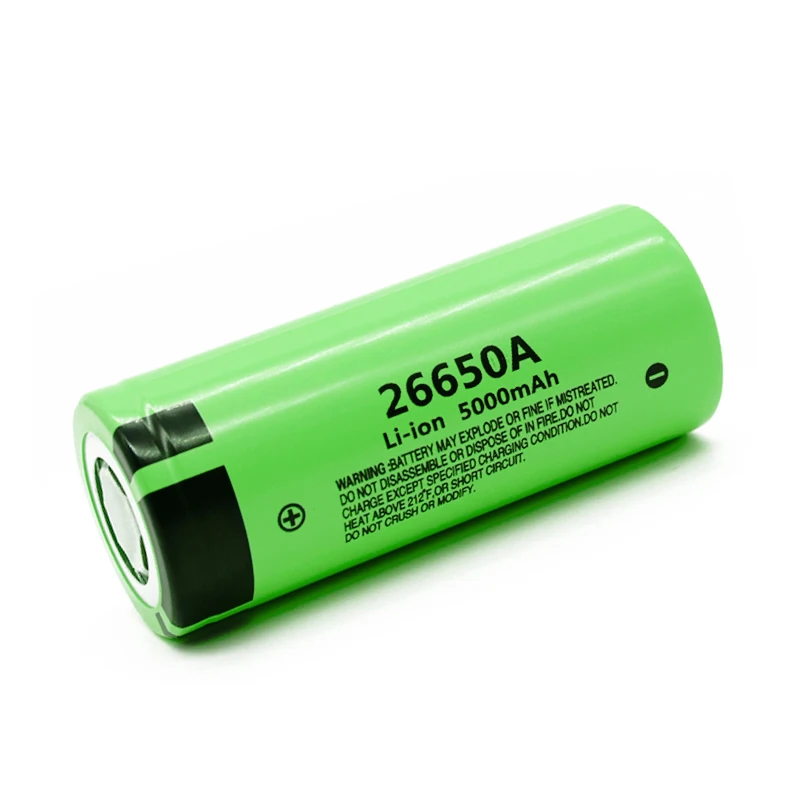 Аккумулятор для Panasonic 26650A 3,7 V 5000mAh высокой емкости 26650 литий-ионная аккумуляторная батарея