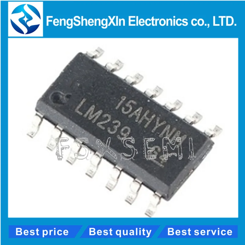 

10pcs/lot LM239 LM239DR LM239DR2G SOP-14 Single Supply Quad Comparators