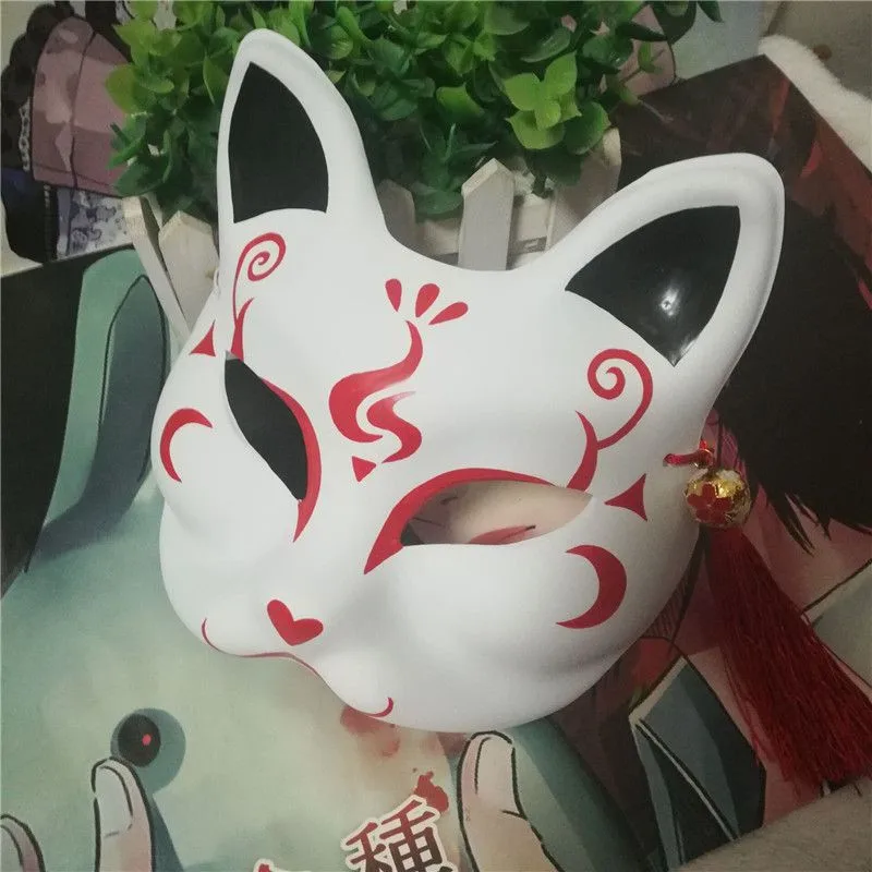 Demon Slayer: Kimetsu no Yaiba маска для косплея японская лисицы ручная роспись кошка книга