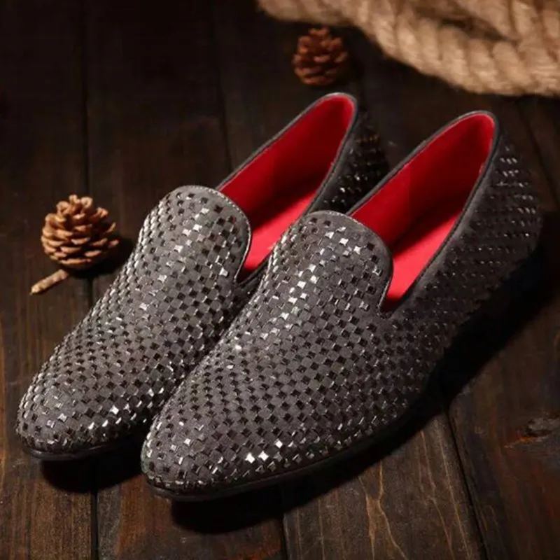 mens sequin loafers