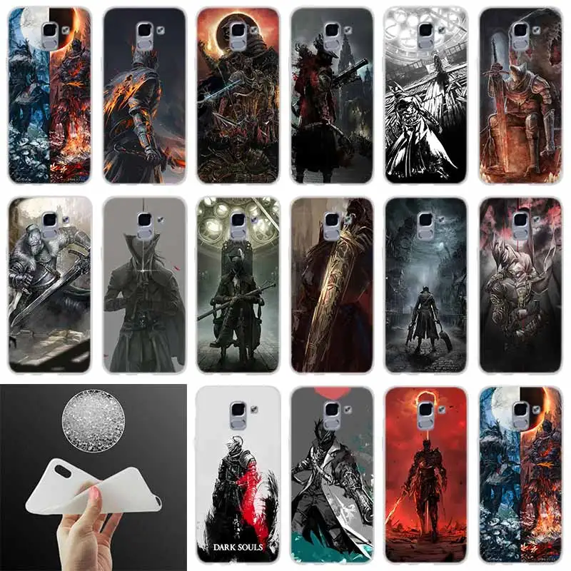 

silicone Phone Cover bloodborne dark souls fan art FOR Samsung Galaxy J6 J4 J8 J7 2018 Plus J3 J5 J7 Prime Pro 2017 2016 case