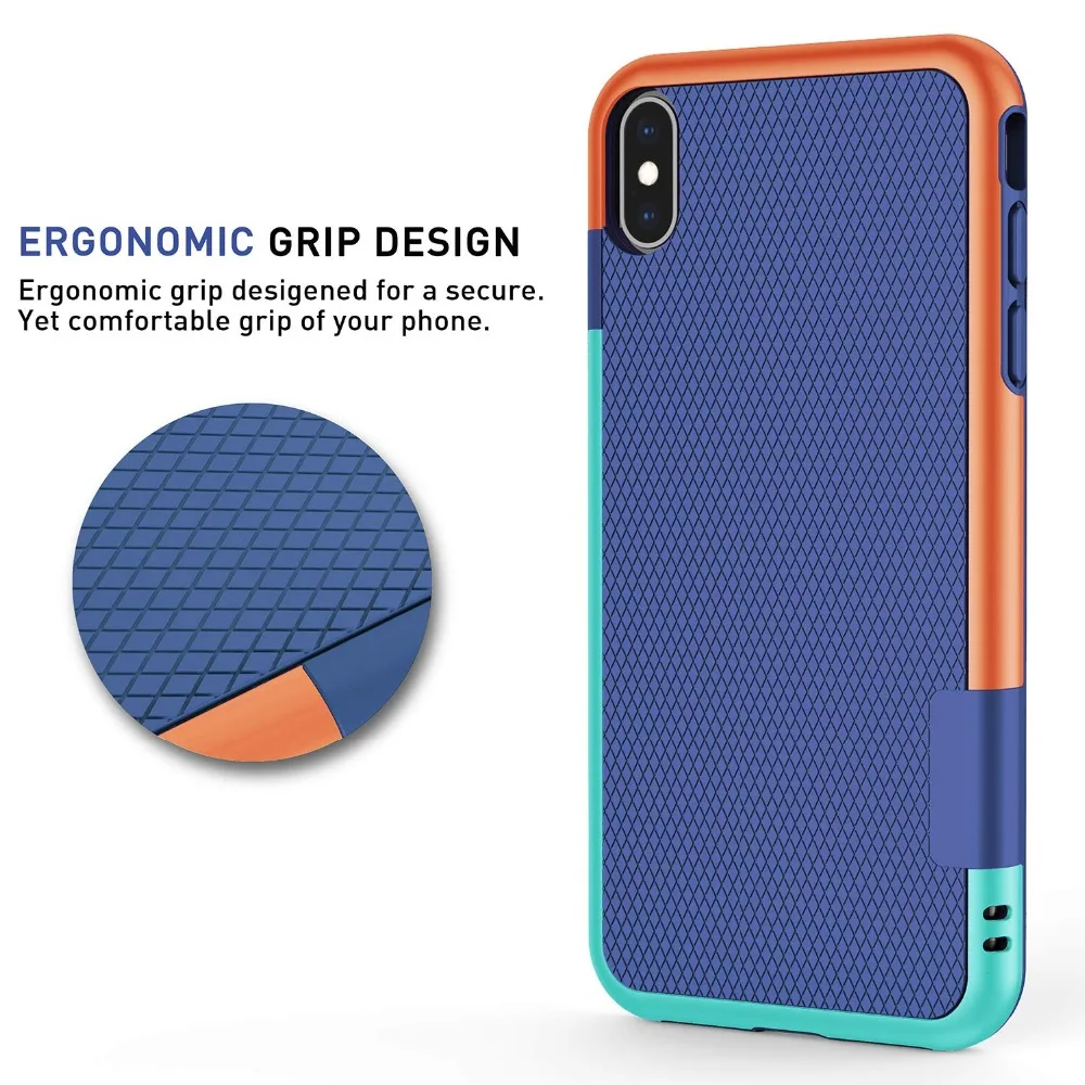 

Non-Slip Dropproof Silicone Rubber Protection Case for iPhone XS Max XR X 10 8 7 6 6s Plus XMAX Bumper PC TPU Cover accessories