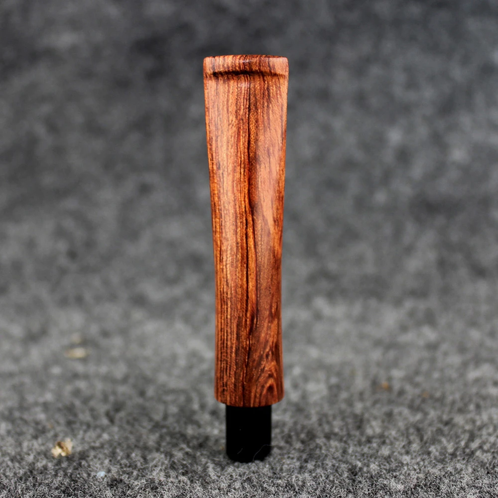 

RU- MUXIANG Good Quality 9mm Flue Smoking Pipe Specialized Rosewood pipe mouthpiece Fit with 9mm Filter be0071