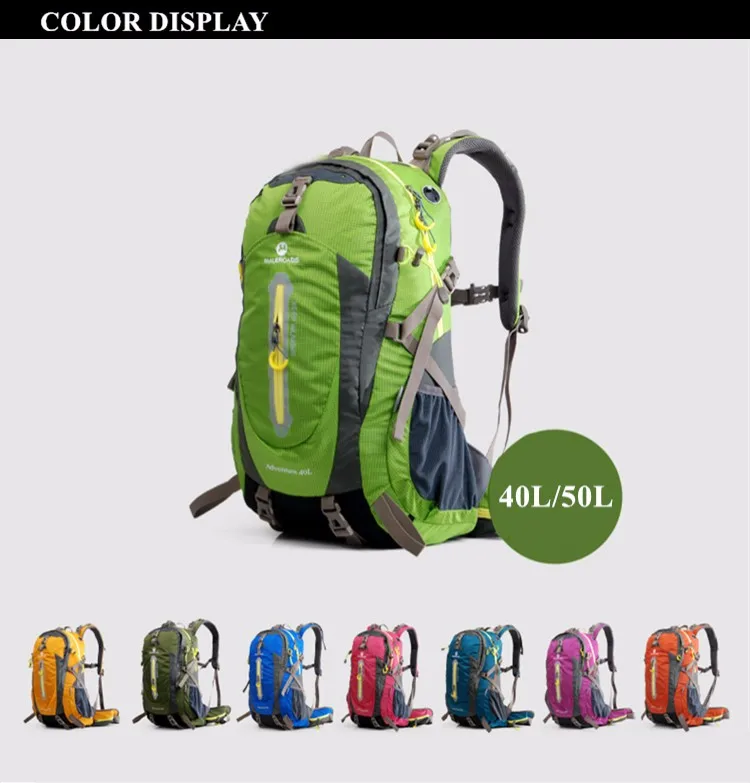 Mochila de Viagem à Prova Pacote para Homens Maleroads Acampamento Caminhadas Dwaterproof Água Adolescentes Esporte Montanha Escalada Bolsas 50l 40l 7 viagem à prova dwaterproof água adolescentes esporte