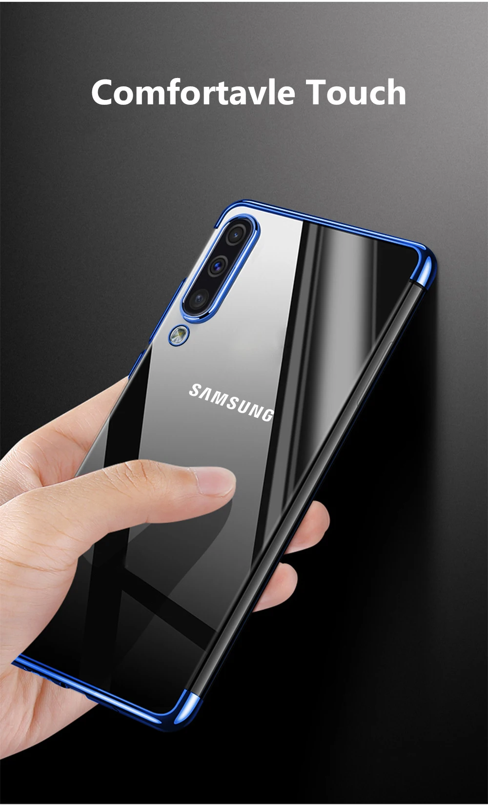 Для samsung Galaxy A50 чехол прозрачный мягкий тонкий чехол из ТПУ чехол для samsung A50 A10 A30 A40 A70 A60 A50S A30S A80 A90 чехол в форме листа