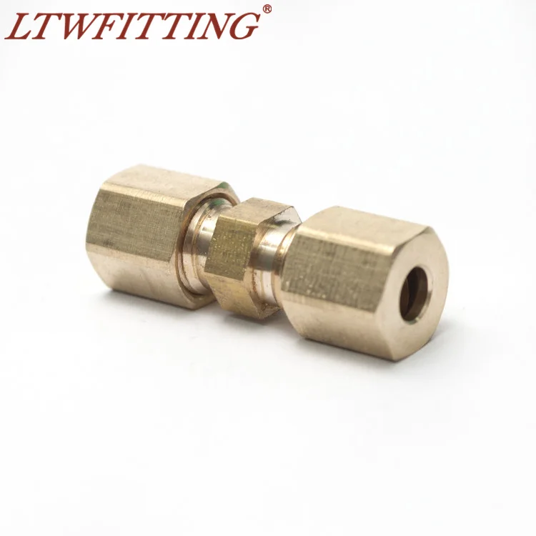 

LTWFITTING 3/16" OD Compression Union ,BRASS COMPRESSION FITTING