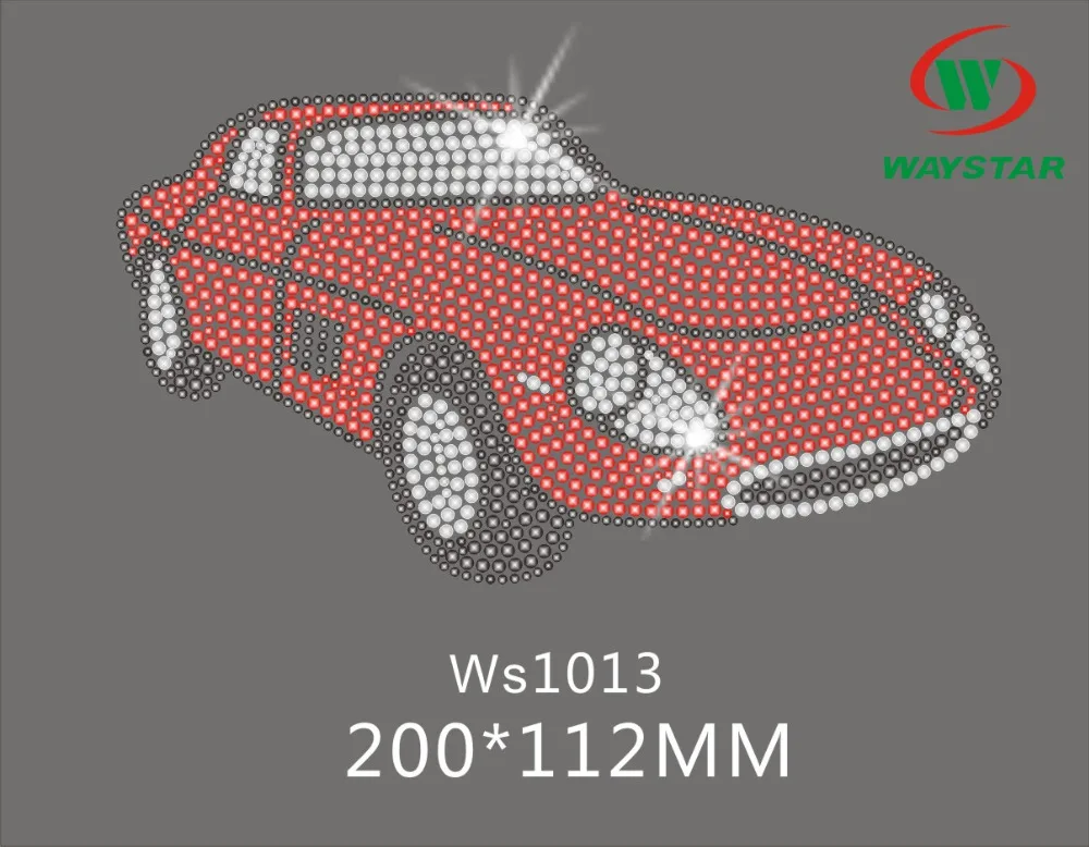 Buy Wholesale Rhinestone Transfers Iron On Hot Fix Red