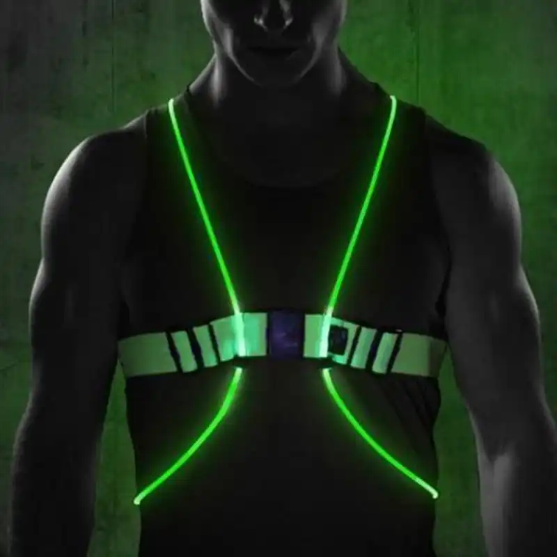360 Reflective LED Flash Driving Vest High Visibility Night Running