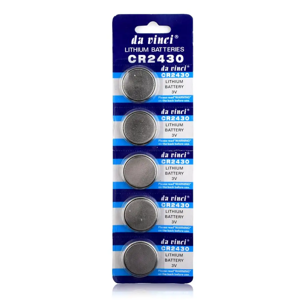 

YCDC 5pcsLi-Po Lithium CR2430 Button Coin Cell DL2430 BR2430 ECR2430 KL2430 KCR2430 L20 Watch Battery Replacement Batteries