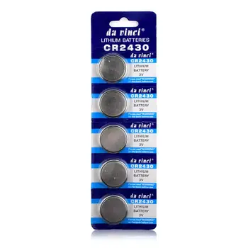 

YCDC 5pcsLi-Po Lithium CR2430 Button Coin Cell DL2430 BR2430 ECR2430 KL2430 KCR2430 L20 Watch Battery Replacement Batteries