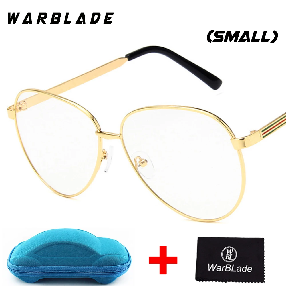 

Gold Clear Glasses Myopia Clear Frame Glasses Women Eyewear Men Spectacle Frame Clear Lens Optical Glass Lunette Female with box