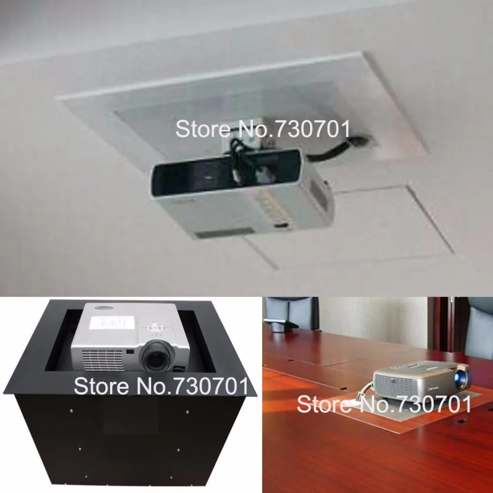 Cassette Projector Lift for desk or ceiling hidden projector usage motorized lift bracket 110v -220V- 250v | Электроника