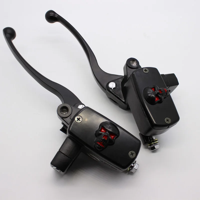 Arcade Universal 78 22mm Hydraulic Motorcycle Brake Master Cylinder Hydraulic Clutch Levers fluid Reservoir 14mm Piston