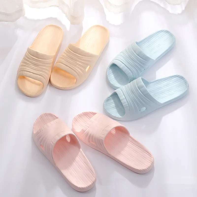 

Indoor Women Slipper EVA Flat Heel Platform Bathroom Non slip Slip On Bed Shoes Home Silent Sweat Casual Sandalias Mujer 1730W