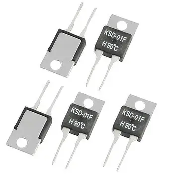 

5 x 90C NO Temperature Control Switch Thermostat KSD-01F 250VAC/ 24VDC 1.5A