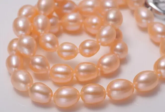 

HUGE 18" 10-12MM SOUTH SEA PINK PEARL NECKLACE AAA