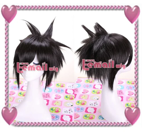 

Death Note Sasuke Uchiha 25cm Short Black Cosplay Hair Wig For Party ML07