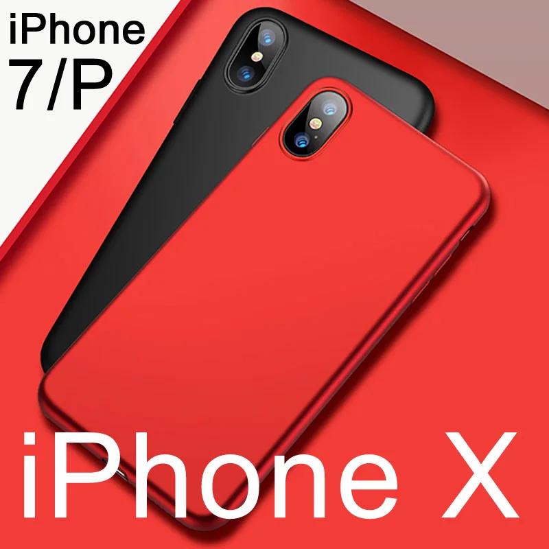 Godgift Phone Plastic Shell case for Apple iphone X Case PC Cover iphoneX Best price For 7PLus cover |