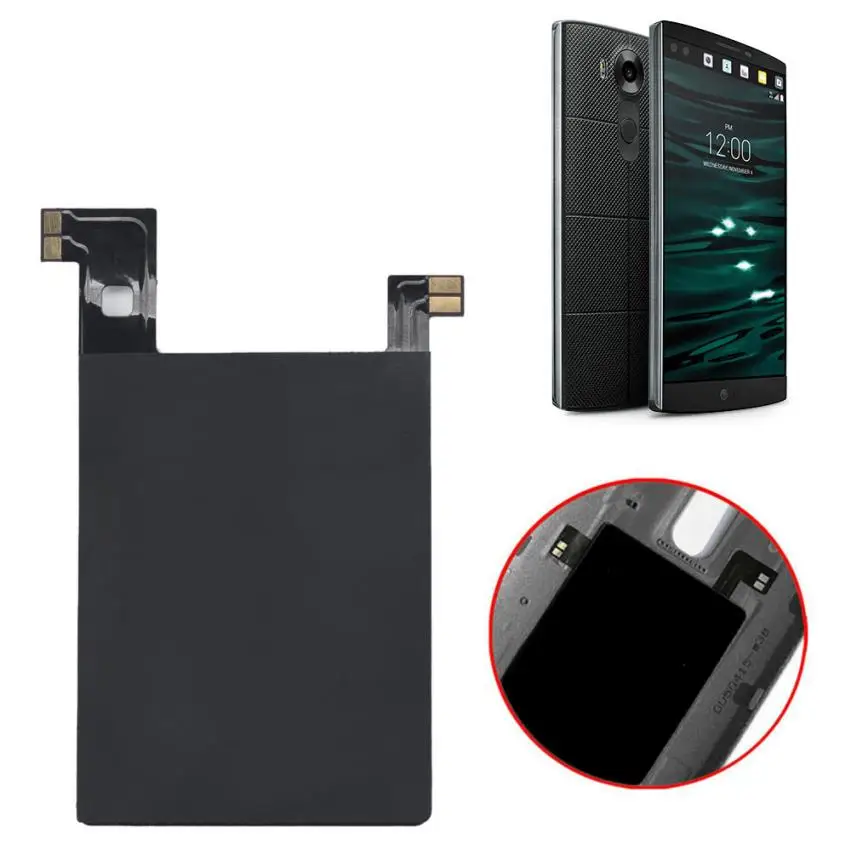 

newWireless charging receiving for LG V10 Wireless Charging Sticker Receiver Qi with Nfc Ic chip for LG V10 Snowdrop shopping