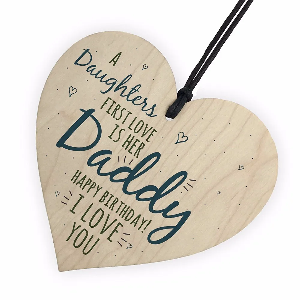 5-Meijiafei-First-Love-Daddy-Dad-Wooden-Heart-Happy-Birthday-Card-Sign-Son-Daughter-Baby-Thank-You