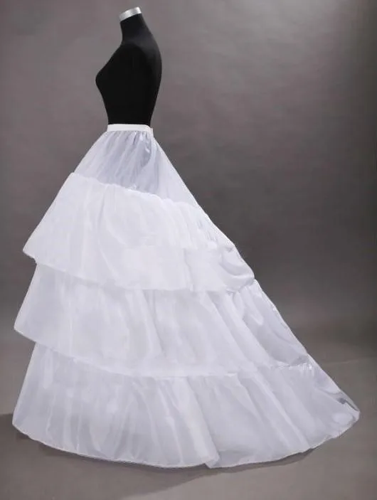 crinoline wedding gown