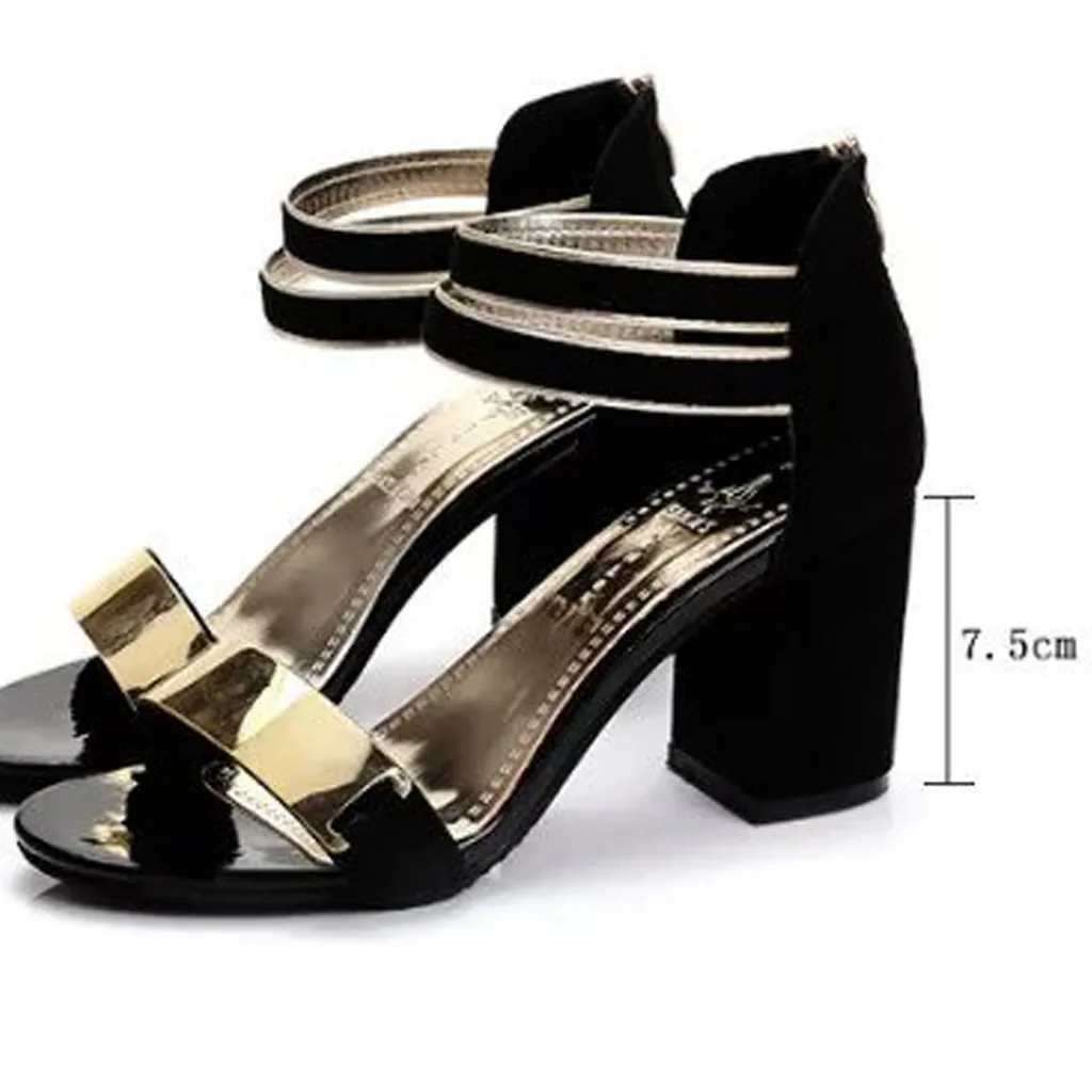 chunky square heels