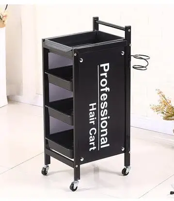 Beauty cart, hair salon, perm and dye cart, hair salon tool cart, barbershop trolley, tool cabinet.
