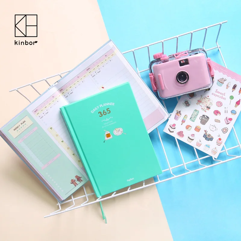 

Creative Cute Student Daily Plan Notebook Office School Schedule Stationery Planner Organizer Study List Noted Agenda Diary
