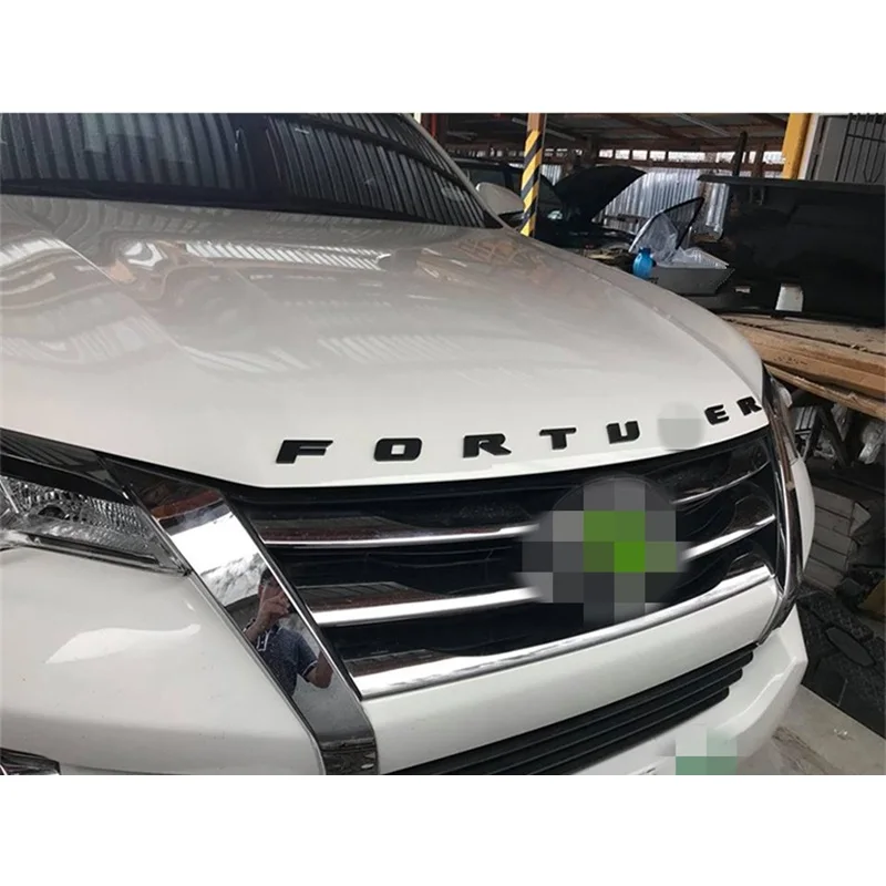 Тонкая накладка из нержавеющей стали для Fortuner, автомобильные аксессуары, 3D Наклейка для автомобиля, 3d Наклейка для автомобиля, VIP для Toyota Fortuner