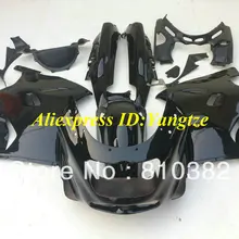 ABS обтекатель комплект для 1993 2003 KAWASAKI Ninja ZZR1100 93-03 ZZR 1100 1993-2003 ZX-11 ZZR1100D полностью глянцевый черный Обтекатели кузова