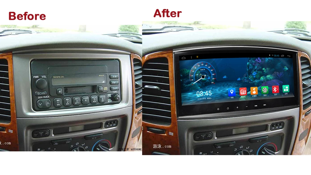 Clearance Lenvio IPS RAM 2GB+32GB 10.3"IPS Android 7.1 CAR DVD Radio GPS Navigation For Toyota Land Cruiser 100 LC100 2006 2007 Octa Core 0