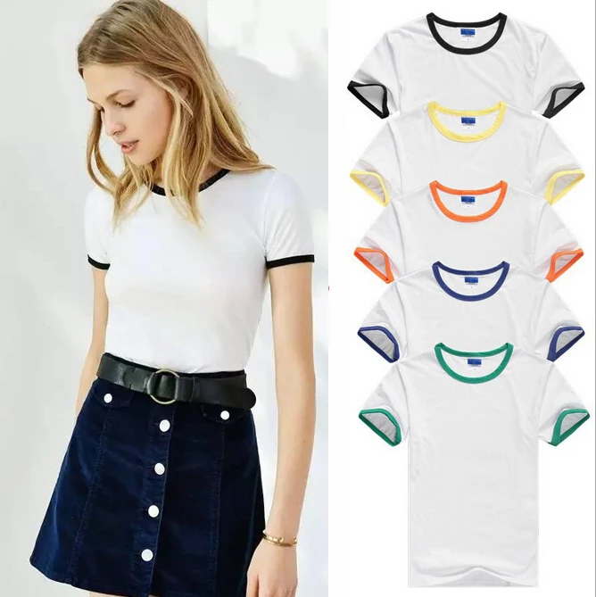 Летний Лагерь Ringer Tee студенческие Топы женщины С Коротким Рукавом футболка топы