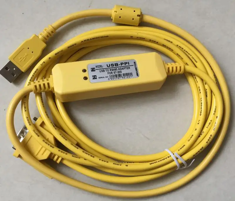 

New PLC Cable USB-PPI Programming Cable PC USB to RS485 Adapter For S7-200 PLC S7 200 USB PPI Cable