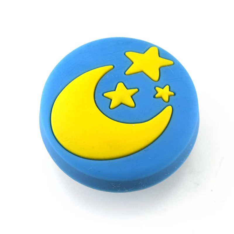 

2016 New Design Cute Moon Shape Soft Gum Door Knob Cabinet Drawer Wardrobe Cupboard Children Room Pull Handle