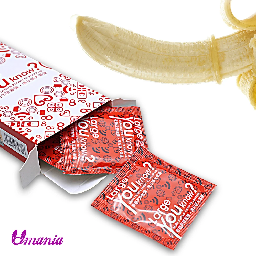 Buy 10 PCS/lot Natural Rubber Latex Condoms Large Size