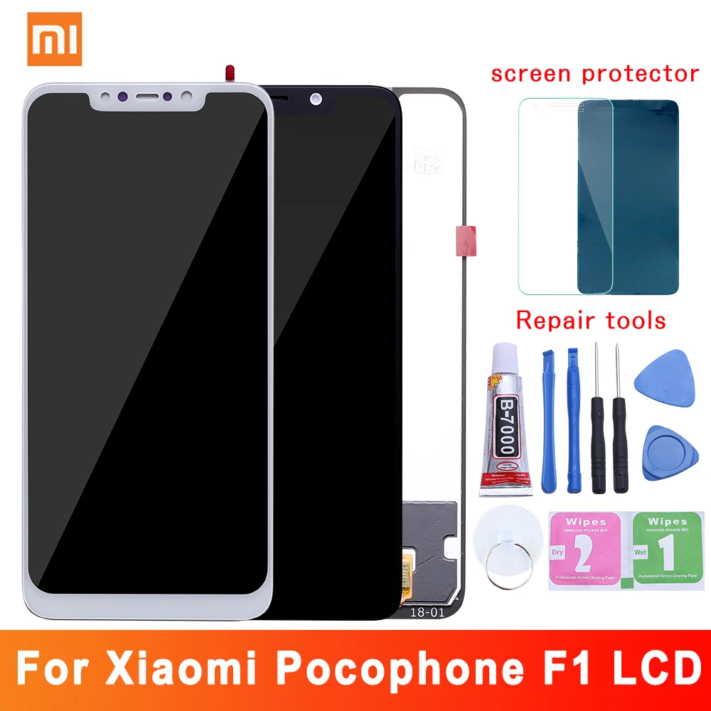 2018 Оригинальный Новый ЖК дисплей для Xiaomi Pocophone F1 дигитайзер сенсорного экрана в