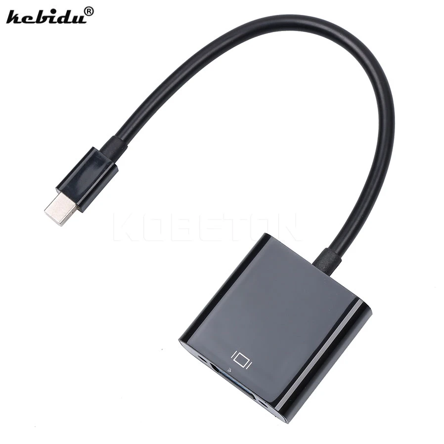 

kebidu High Quality Thunderbolt Mini DisplayPort Display Port DP To VGA Adapter Cable for Apple MacBook Air Pro iMac Mac