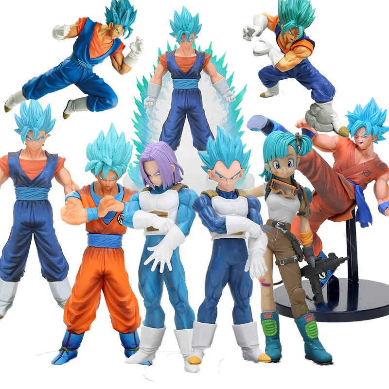 Дракона супер воины Супер Saiyan 4 Бог SS голубые волосы Коллекционная фигурка