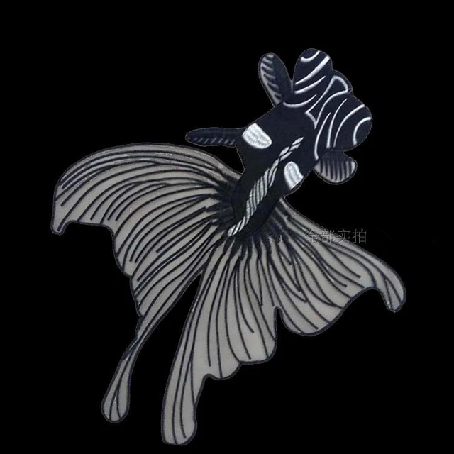 Character Iron On Patch Shark Patch Iron-On Embroidered Badge - Foto 12