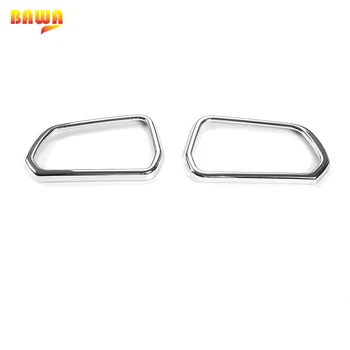 

HANGUP Car Side Rearview Mirror Decoration Frame Ring Cover ABS Exterior Accessories For Ford Mustang USA Standard 2015 Up